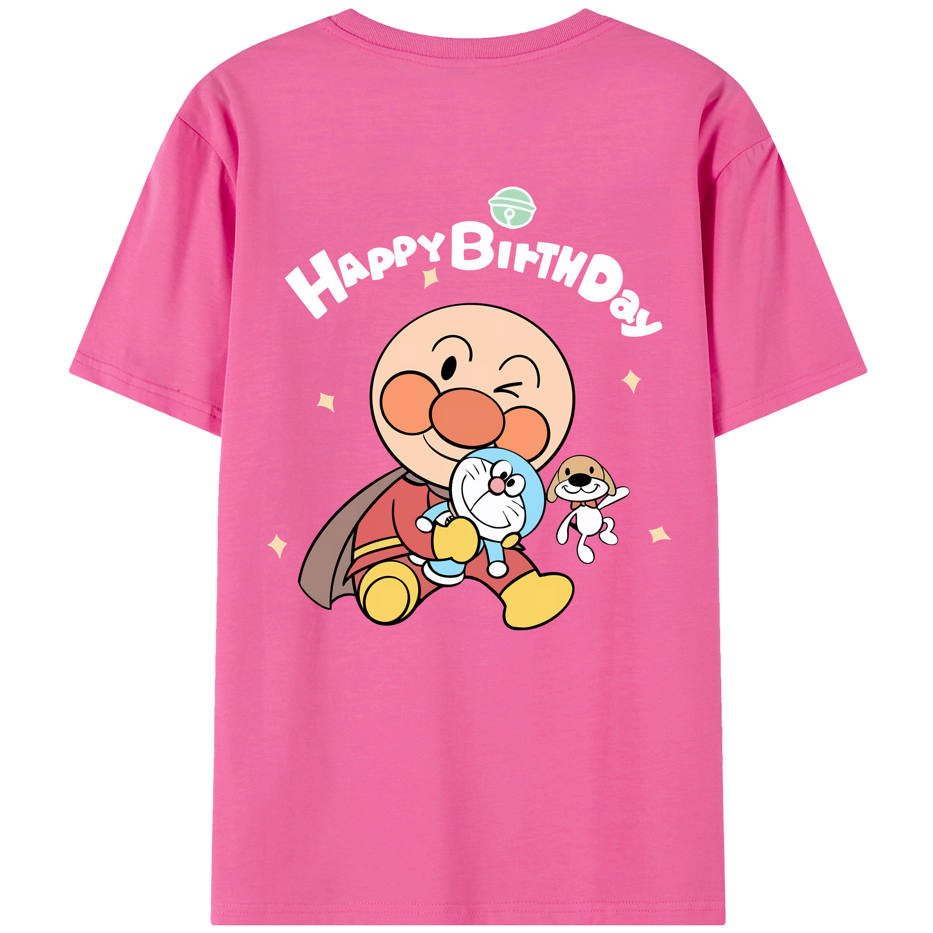 （画像用） アンパンマン Anpanman レディース半袖Tシャツ(バックプリント)